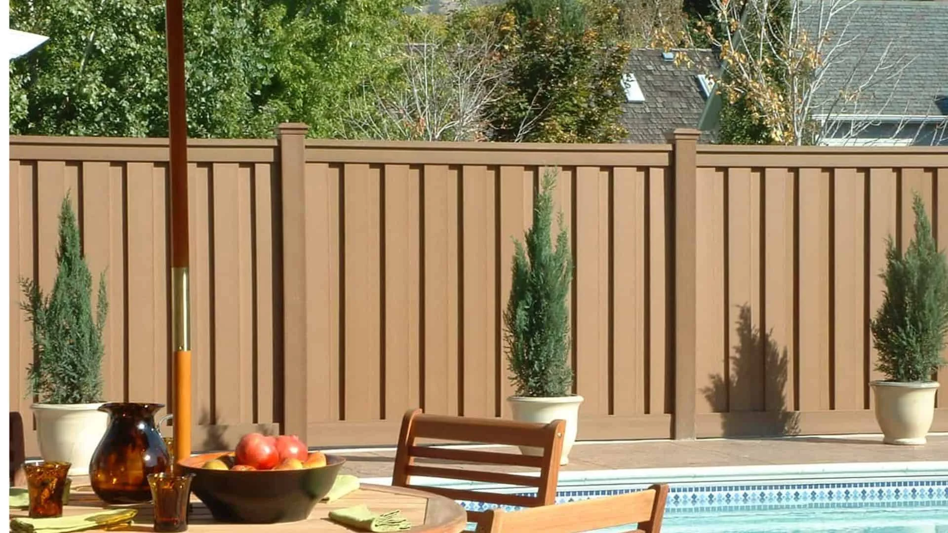 Trex privacy fence