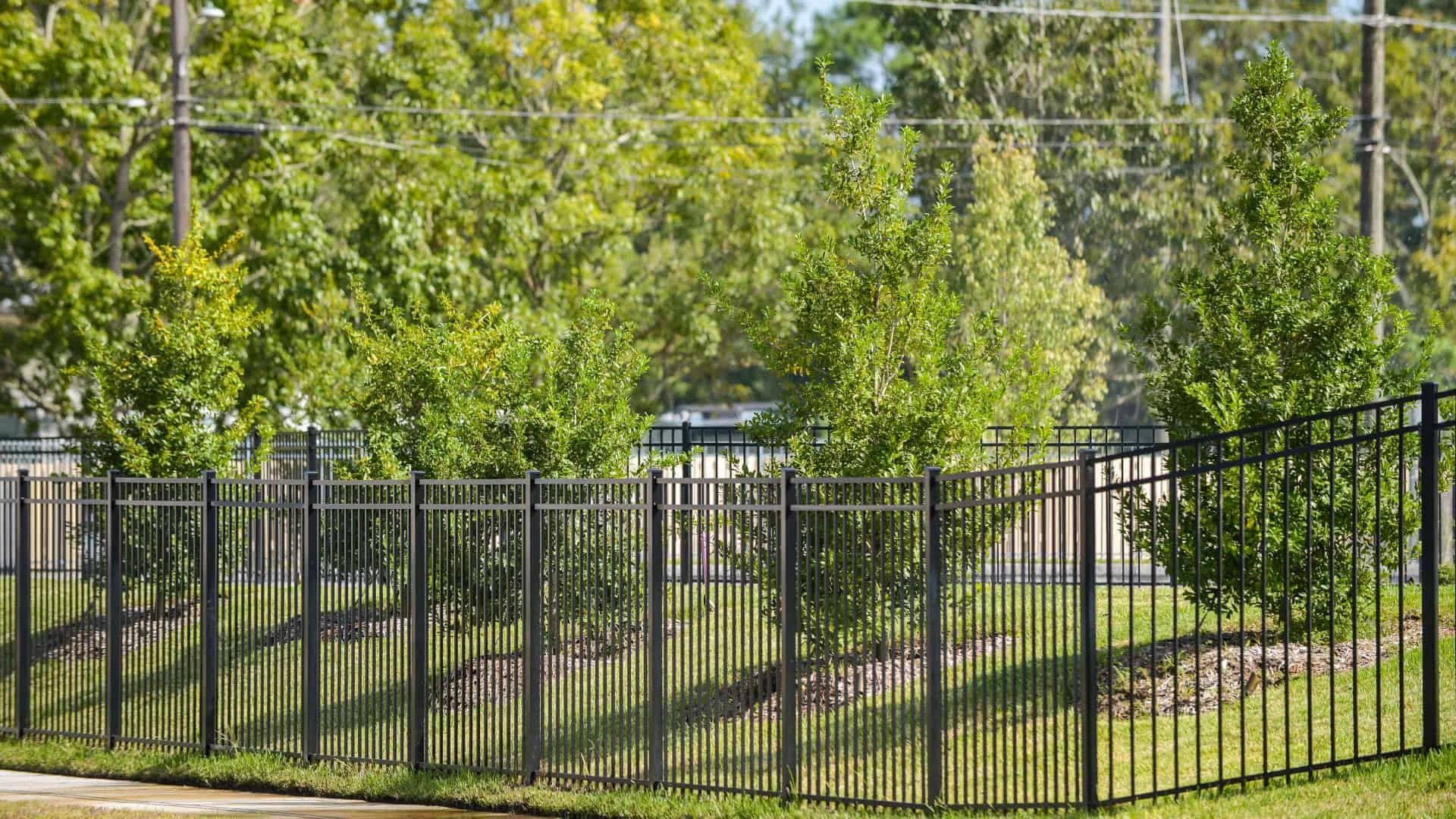 fence builder Charlotte black aluminum fence